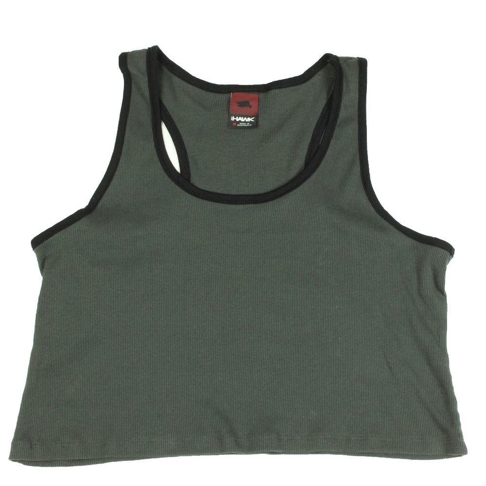 Ladies Tony Hawk Size M Crop Tank Top Gray